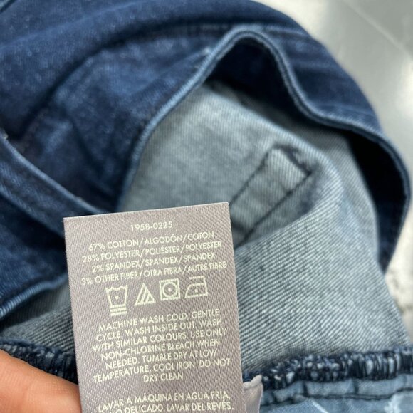 NWOT Ted Baker Men's 34X32 Dark Wash Straight Jeans  Blue - Picture 5 of 8